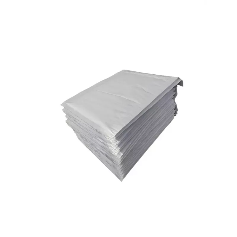 Padded bubble mailers BESTPAK G17, balti, 350 x 245 mm, technopolymer, 100 vnt.