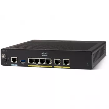 Maršrutizatorius laidinis Cisco C927-4P Gigabit Ethernet juodas