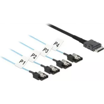 DeLOCK 85468 SAS kabelis 0,5 m 12 Gbit/s juodas OCuLink SFF-8611 į SATA