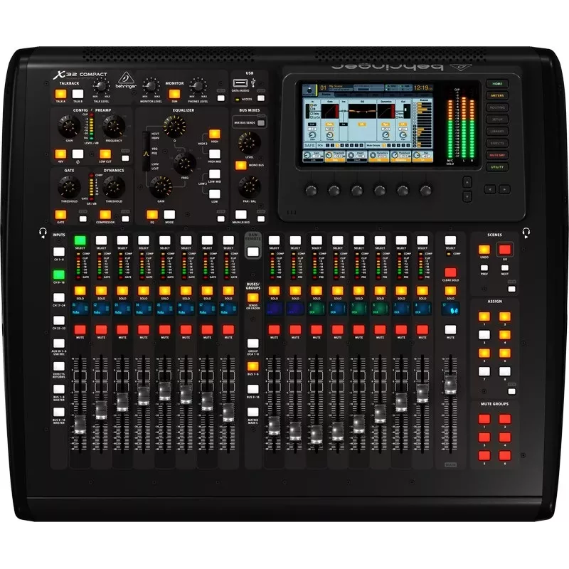 Mikseris Behringer X32 Compact 40 kanalų 10–22000 Hz Juodas