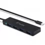 USB šakotuvas FANTEC UMP-4U31-C, 4x USB-A 3.0, USB-C jungtis