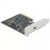 DeLOCK USB 3.2 Gen 2x2 PCIe 3.0 x4 Low-Profile adapteris (89036)