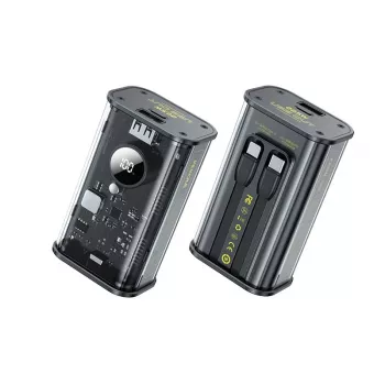 WEKOME Power Bank WK-WP-345_BLACK, 1000 mAh greitas įkrovimas