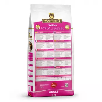 Sausas šunų ėdalas Wolfsblut VetLine Hypoallergenic Horse 12 kg, monoproteininis, 20% baltymų, be grūdų ir glitimo