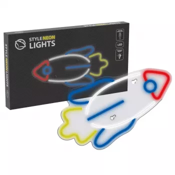 LED neoninis dekoratyvinis skydas MANTA SNL91MT Style RAKETA