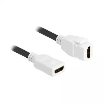 HDMI kabelis DeLOCK 90684, HDMI A tipo standartinis, 0,2 m, baltas