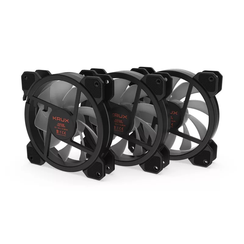 KRUX Lunar 120 ARGB 3 vnt. korpuso ventiliatorių rinkinys