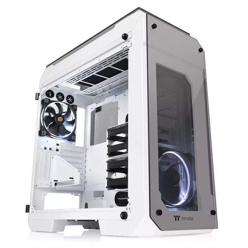 Case View 71 Riing grūdinto stiklo E-ATX pilnas bokštas - Snow Edition