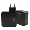 ANSMANN 247PD - Maitinimo šaltinis - 45 W - 4700 mA - PD, QC 3.0 - 2 išėjimo prievadai (USB, USB-C) - Juoda (1001-0095)