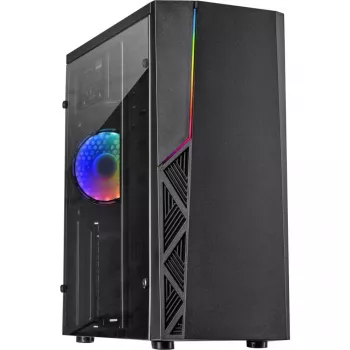 Inter-Tech B-02 Midi Tower korpusas be maitinimo šaltinio