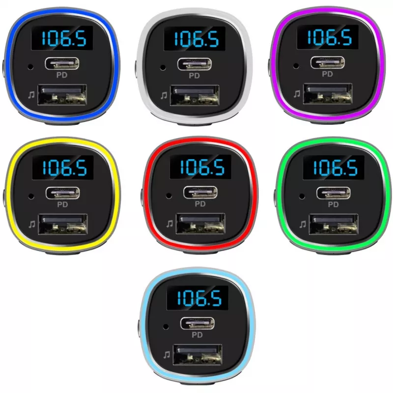 FM siųstuvas 4smarts 456201 Cigar Lighter Juodas Sidabrinis AM FM Bluetooth