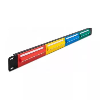 DeLOCK 19 inch Patch Panel 24 prievadai Cat.5e 1U spalvotas RJ-45
