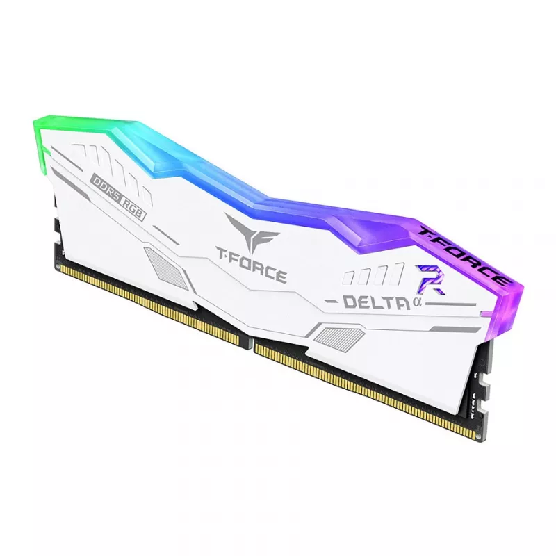 Team Group T-Force DELTAa RGB DDR5 atminties rinkinys 32 GB (2×16 GB) baltas