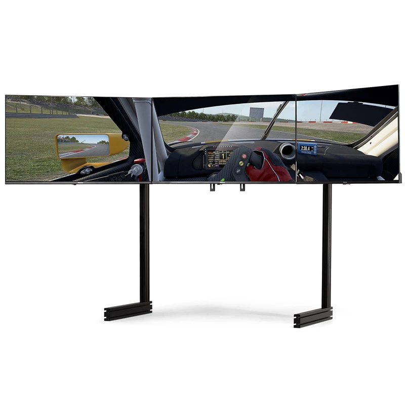 Next Level Racing Elite Triple Monitor Stovo Priedas - Juoda Edicija