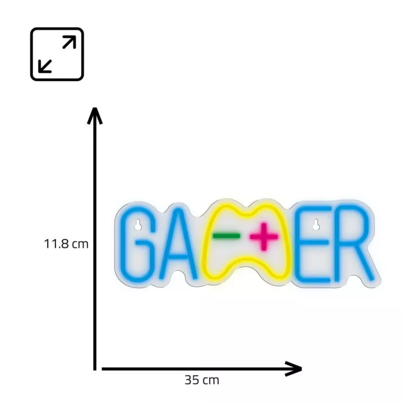 LED neon juosta MANTA SNL62MT GAMER RGB spalvų kaita