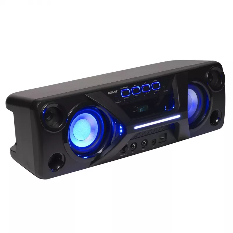 Denver BTB-410NR Stereo nešiojamas garsiakalbis juodas