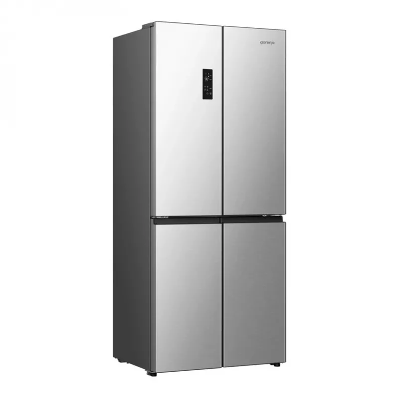 Gorenje HZSF46962 NRM819E61X G600 šaldytuvas su šaldikliu, pilka spalva, plienas, stiklas, 460 L, SN-N, C