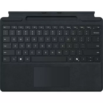 Microsoft Surface Pro klaviatūra QWERTZ vokiška su rašiklio laikikliu, juoda