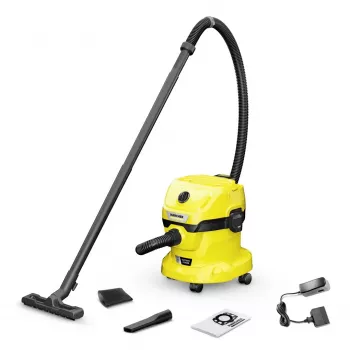 Kärcher WD 2-18 12 L Būgninis siurblys šlapiam ir sausam valymui 225 W su dulkių maišu