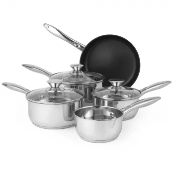 Russell Hobbs BW06572EU72 – 5 dalių nerūdijančio plieno puodų ir keptuvių rinkinys