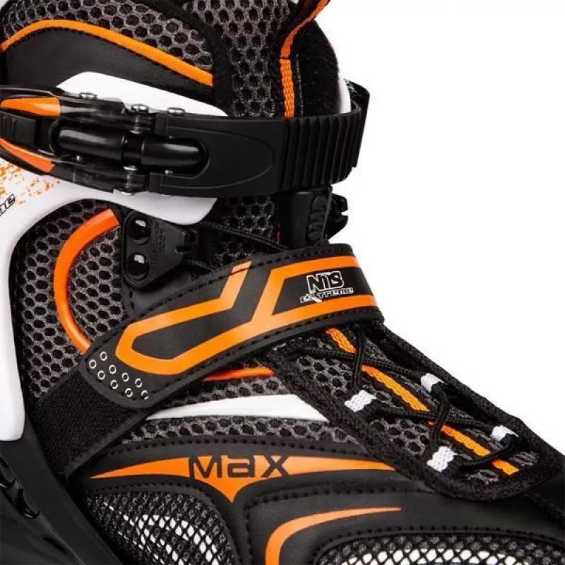 Čiuožkai riedučiai Nils Extreme NA1060S JUODA-ORANŽINĖ DYDIS 40