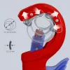 Vamzdžių pjaustytuvas Knipex DPT50 90 23 02 BK – pjovimo galia iki 50 mm