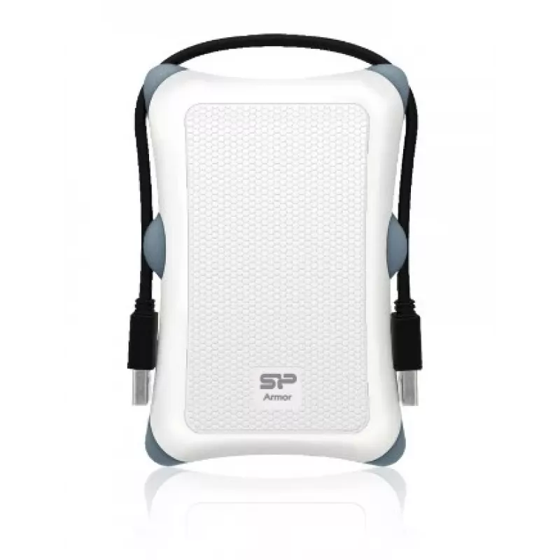 Išorinis HDD dėklas Silicon Power Armor A30 2,5 inch, USB 3.2 Gen 1, baltas, plastikas/guma