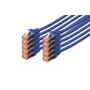 Tinklo kabelis Digitus CAT 6 S/FTP RJ-45 0,5 m mėlynas