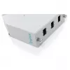 DIN bėgelio šviesolaidžių suvirinimo skirstytuvas DIGITUS DN-96894 — kampuotas, 6 SC SX / LC DX, aliuminis, pilkas