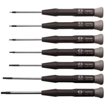 Atsuktuvų rinkinys c.k tools T4874X — 7 vnt. preciziniai elektronikos atsuktuvai
