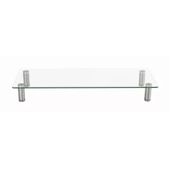 GEMBIRD MS-TABLE-GM-01 stiklinis monitoriaus stovas, juodas, 580×210×90 mm