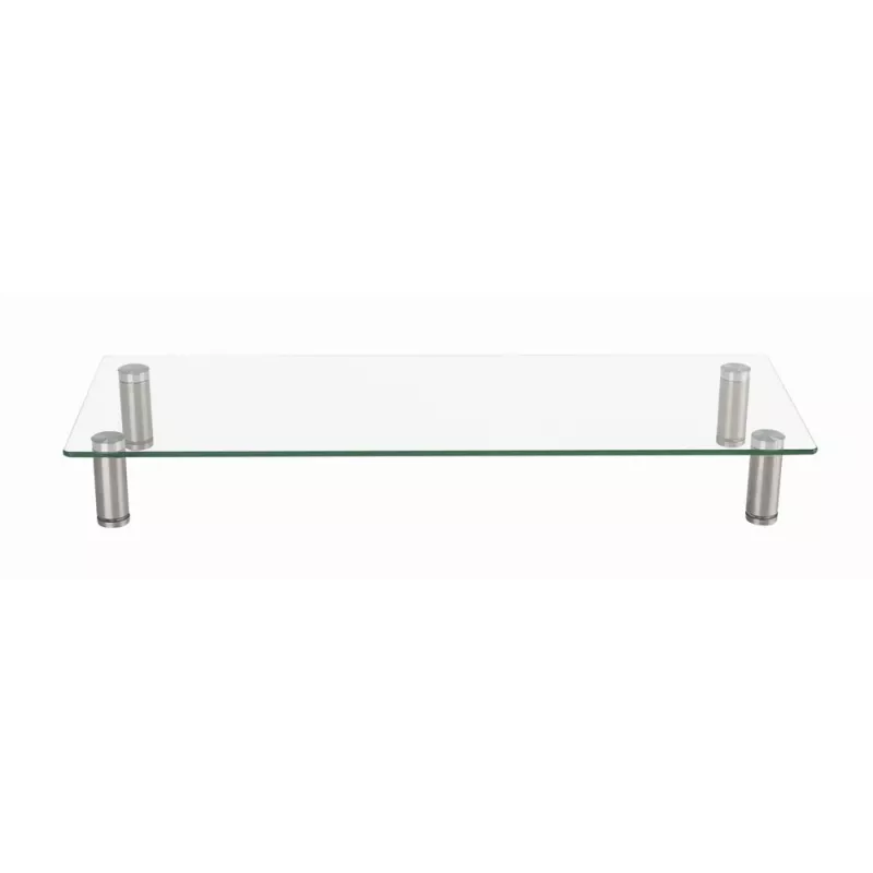 GEMBIRD MS-TABLE-GM-01 stiklinis monitoriaus stovas, juodas, 580×210×90 mm