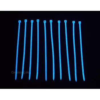 Kabelių raiščiai BitsPower BP-UVCT-BL, nailoniniai, mėlyni, 120 mm × 2,5 mm, pakuotė 20 vnt.