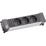 Bachmann kištukinis lizdų blokas Power 916.111 Frame 3xUTE/Prancūzija maitinimo kabelis 2m