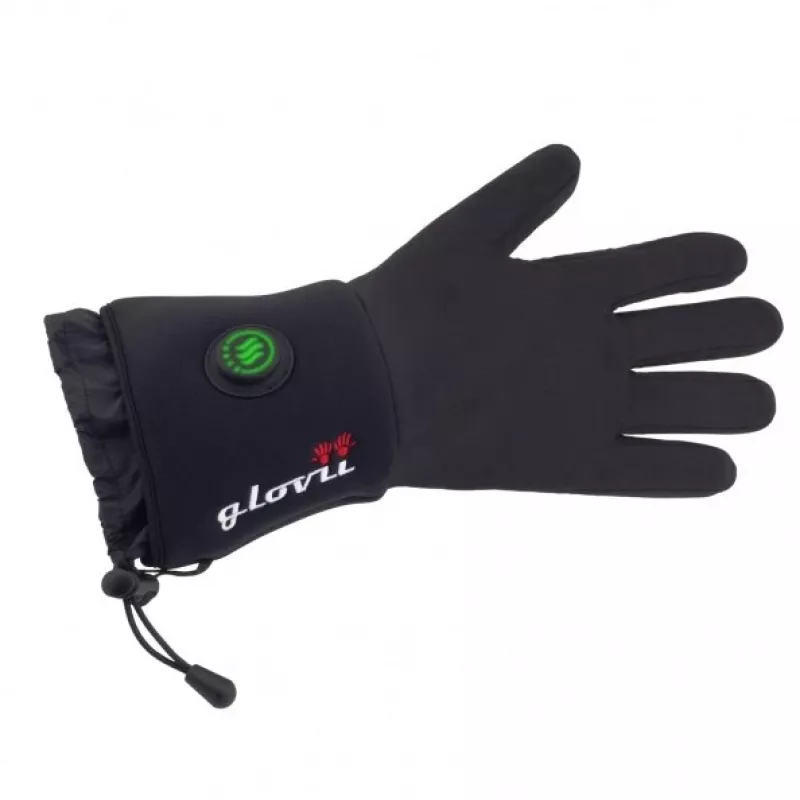 Šildomos pirštinės Glovii GLBM unisex nailonas/poliesteris, maitinamos baterija, S-M, liečiamas ekranas, pralaidžios orui, reguliuojami rankogaliai