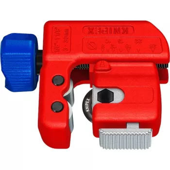 Vamzdžių pjaustytuvas Knipex TubiX S 3–30 mm, kompaktiškas įrankis metaliniams ir plastikiniams vamzdžiams pjauti