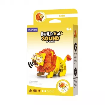 MierEdu Build and Listen 3D Dėlionė – Liūtas