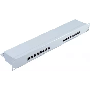 Patch Panel 1U ShiverPeaks BS75061 – 19 colių, RJ-45 keystone, Cat5e