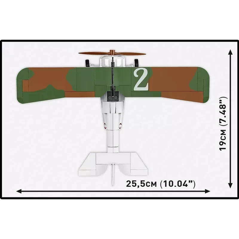 Konstruktorius Cobi Blokai Nieuport 17 C.1 277 dalių — Lėktuvo modelio rinkinys, kolekcinis plytelių komplektas