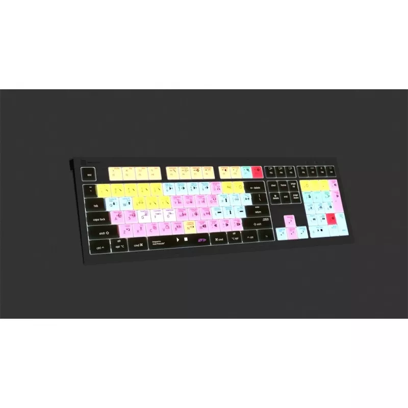 Logickeyboard ASTRA 2 USB QWERTZ klaviatūra juoda, pilno dydžio, 104 klavišai