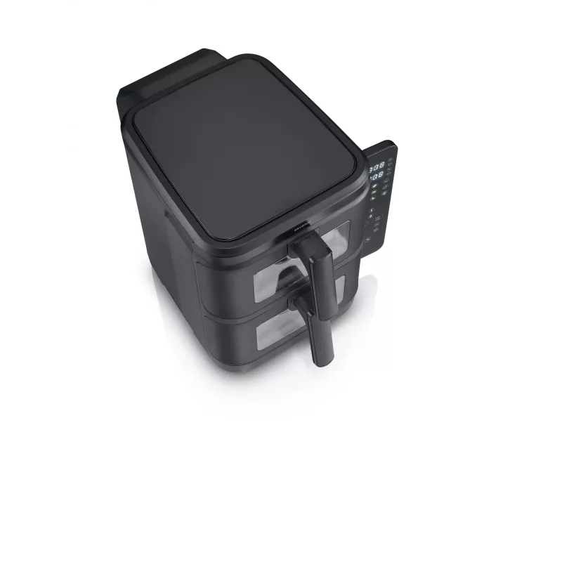 Kepintuvas SEVERIN FR 2468 S-Fry Duo Stack 2-in-1 gaminimo talpa, dviejų krepšelių dizainas