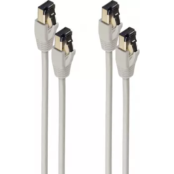 shiverpeaks BS08-41000-4 tinklo kabelis pilkas 0,25 m Cat8.1 F/FTP (FFTP) (BS08-41000-2)