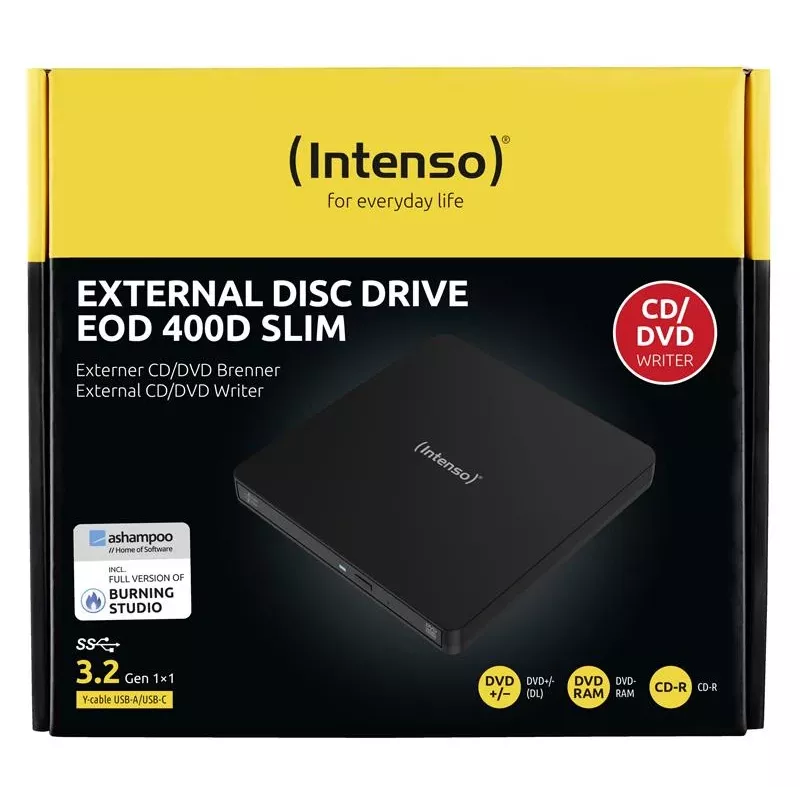 Intenso 5401400 DVD RW USB 3.2 išorinis juodas