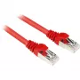Sharkoon RJ-45 Cat6 S/FTP komutacinis kabelis, 1 m, raudonas