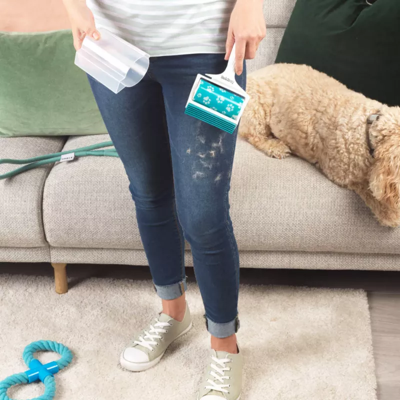 Rankinis gelinis pūkų valytuvas Beldray LA034221UFFEU7 Antibacterial Pet Plus – daugkartinis nešiojamas gyvūnų plaukų šalintuvas