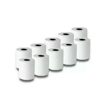 Terminis popieriaus rulonas QOLTEC 51900 — 57 x 27 mm, 55 g/m², be BPA, 10 vnt. pakuotė
