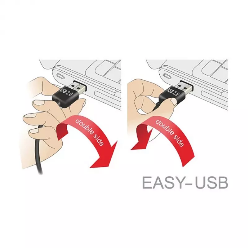 USB kabelis DeLOCK 83857 USB 2.0 3 m USB A Micro-USB B Juodas