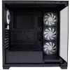 LC-Power korpusas MidiTower 715B juodas USB3.2 / Audio be maitinimo šaltinio SEAMLESS_X LC-715B-ON