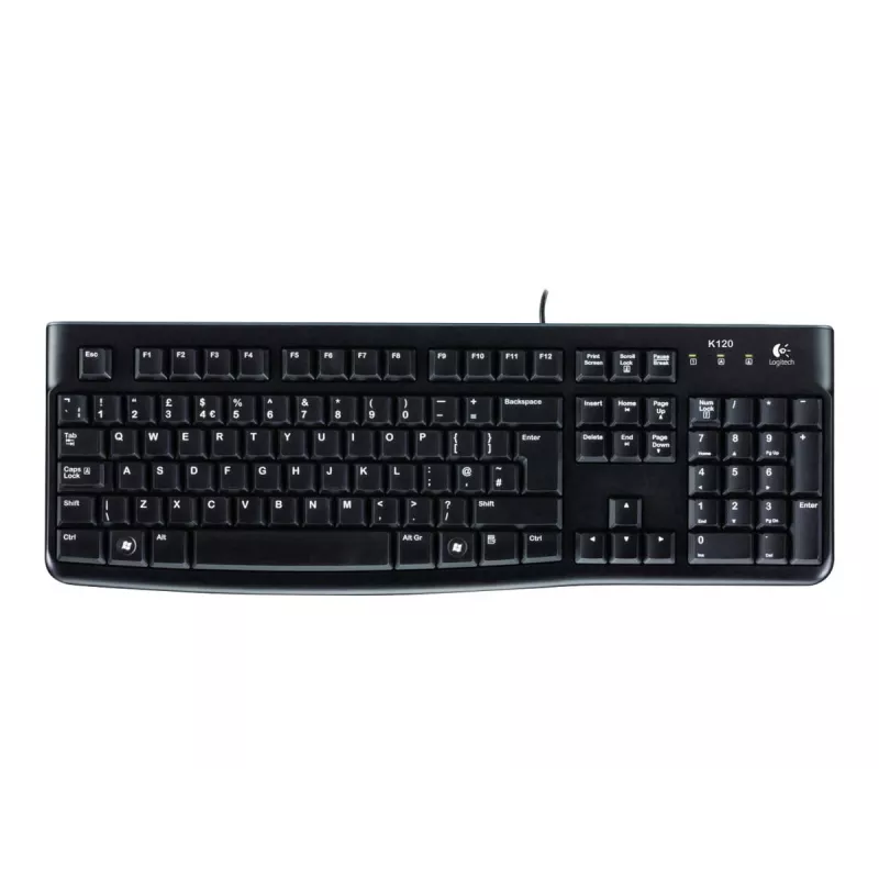 Pilno dydžio klaviatūra Logitech K120 laidinė USB
