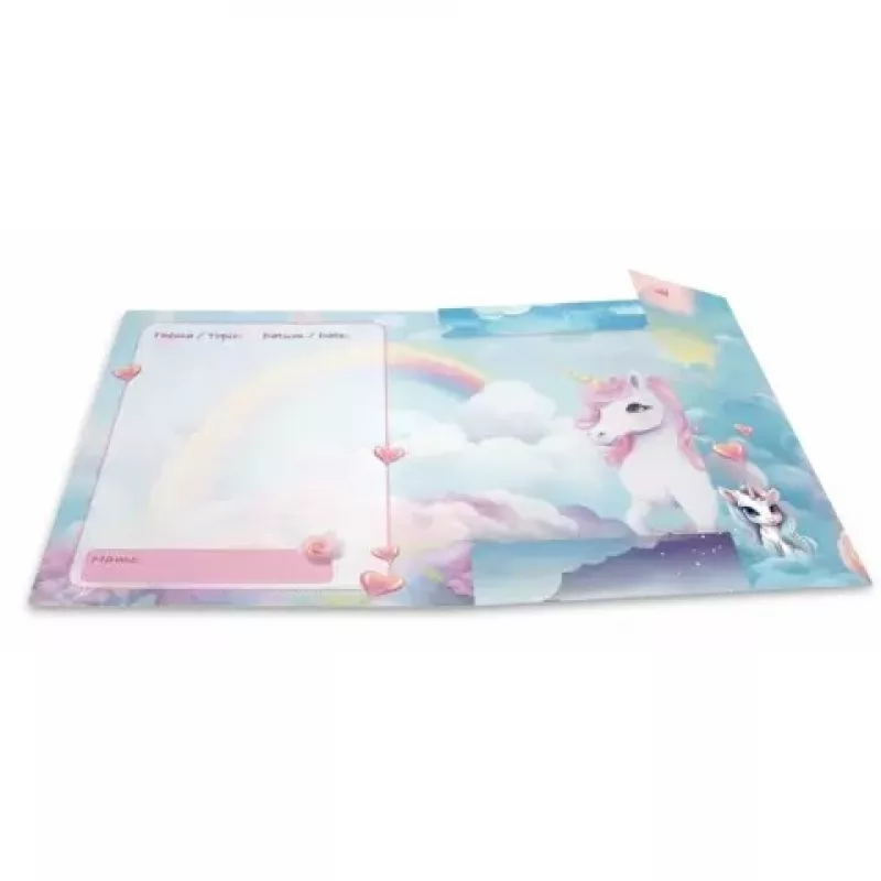 HERMA A4 aplankas su elastine juostele Happy Unicorns